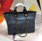 CHL -  Deauville Tote 38LO Black/Dark For Women A66941