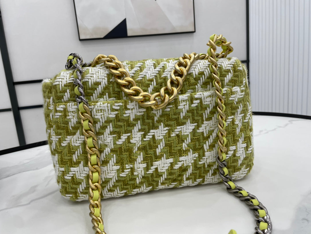 CHL -  19 Large Handbag Gold Hardware Green For Women Handbags, Shoulder Bags 11.8in/30LO
