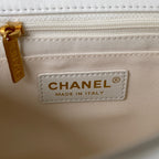 CHL - Small Flap Bag Gold Hardware White For Women Handbags, Shoulder Bags 7.9in/20LO AS3450