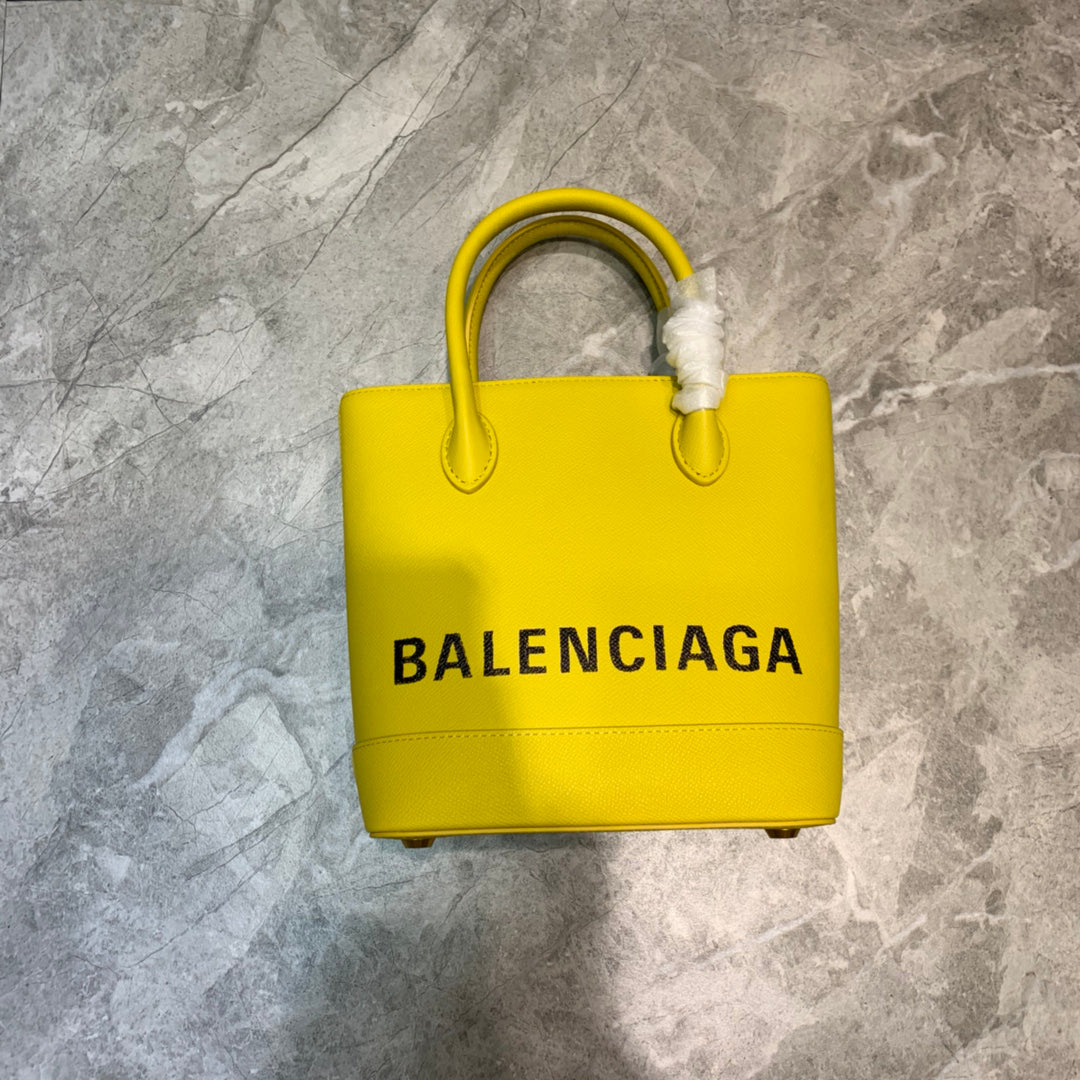 BLN-Ciaga Ville XXS Tote Bag In Yellow, For Women,  Bags 8.3in/21LO