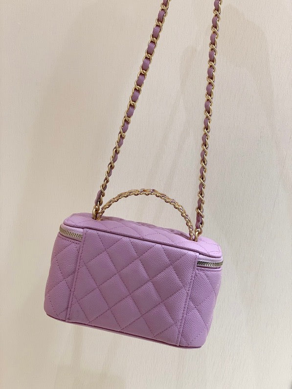 CHL - Small Vanity Case Purple For Women 6.7in/17LO AS3171