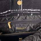 CHL -  22 Handbag Gold Hardware Black For Women Handbags, Shoulder Bags 14.2in/36LO AS3262