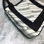 BLN-Ciaga Navy XS Tote Bag In White, For Women,  Bags 12.6in/32LO