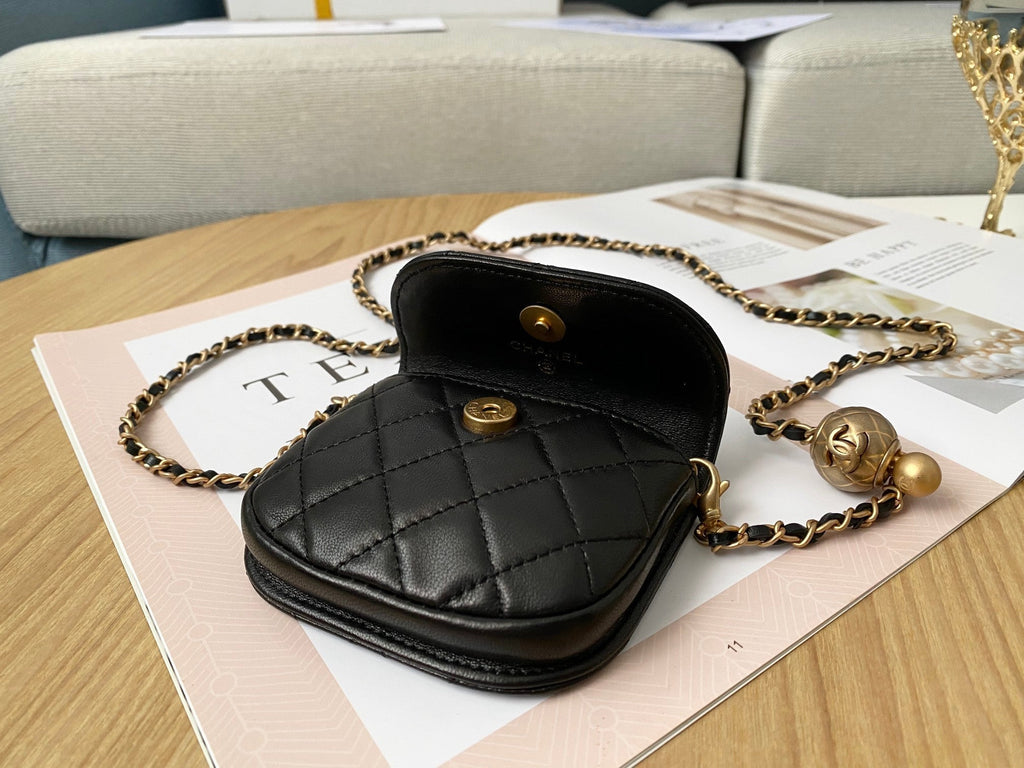 CHL - Mini 1889 Unblocked Metal Ball Black Bag For Women 9LO/3.5in