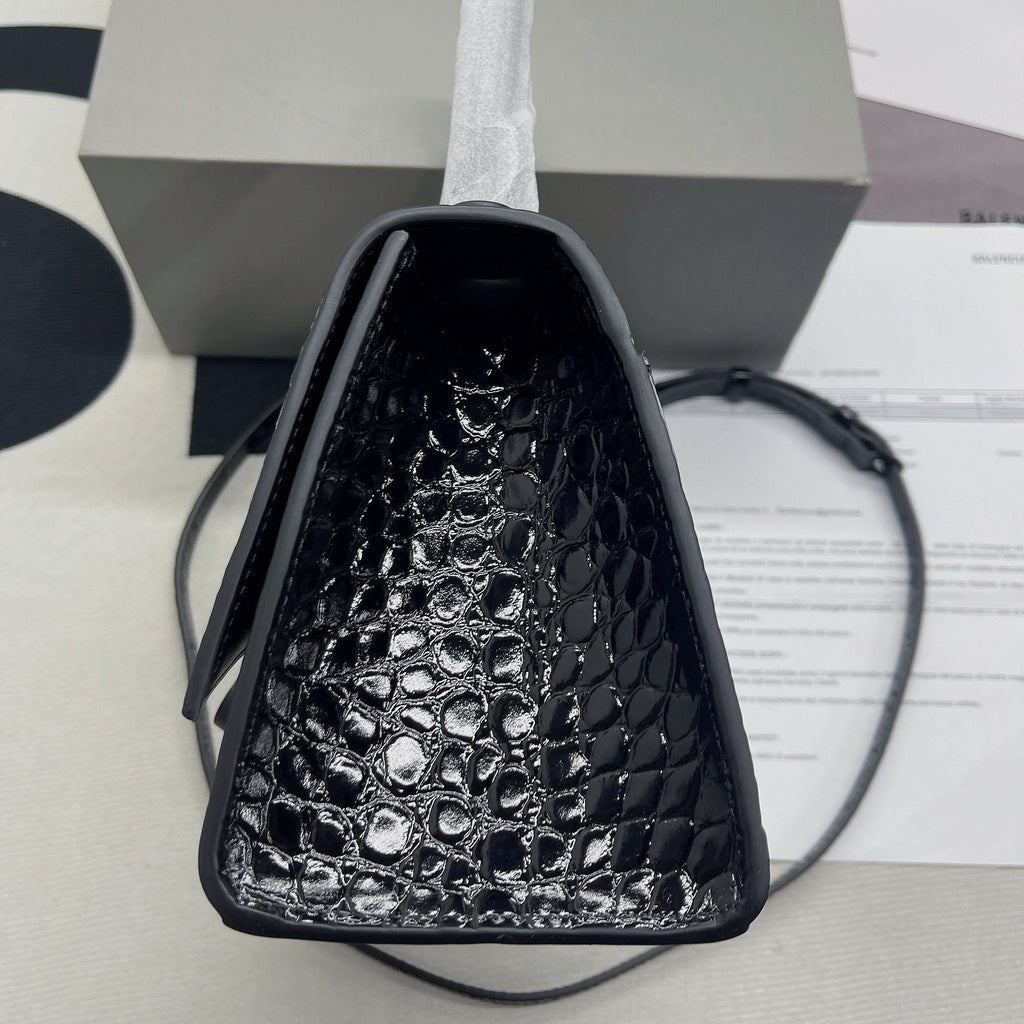 BLN-Ciaga Hourglass Small Handbag In Black, For Women,  Bags 9in/23LO