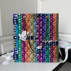 CHL - Large Shopping Bag Printed fabric Metal Multicolor Bag For Women 41LO/16in