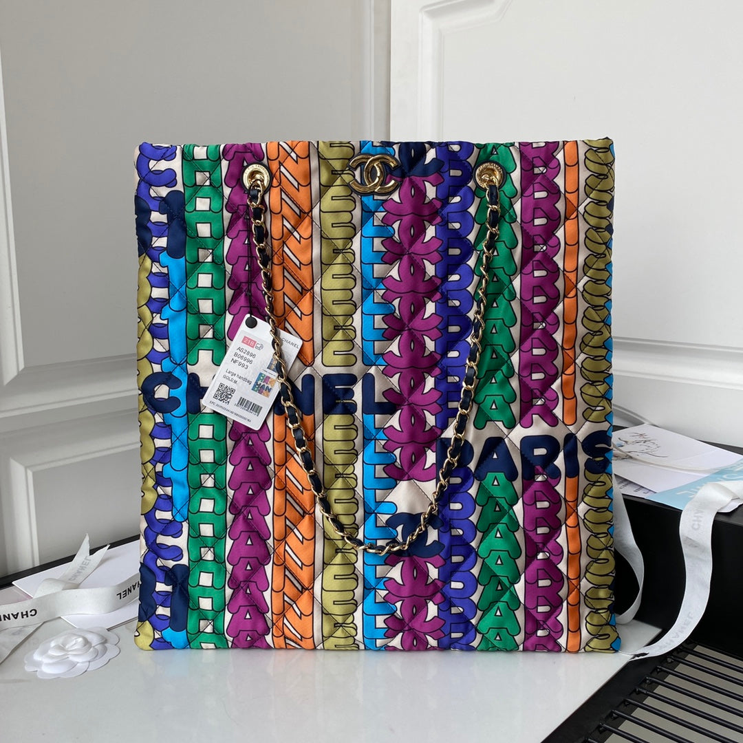 CHL - Large Shopping Bag Printed fabric Metal Multicolor Bag For Women 41LO/16in