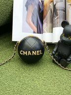 CHL -  Ball Bag Black and Gold Chain Bag For Women 23.5LO/9.25in