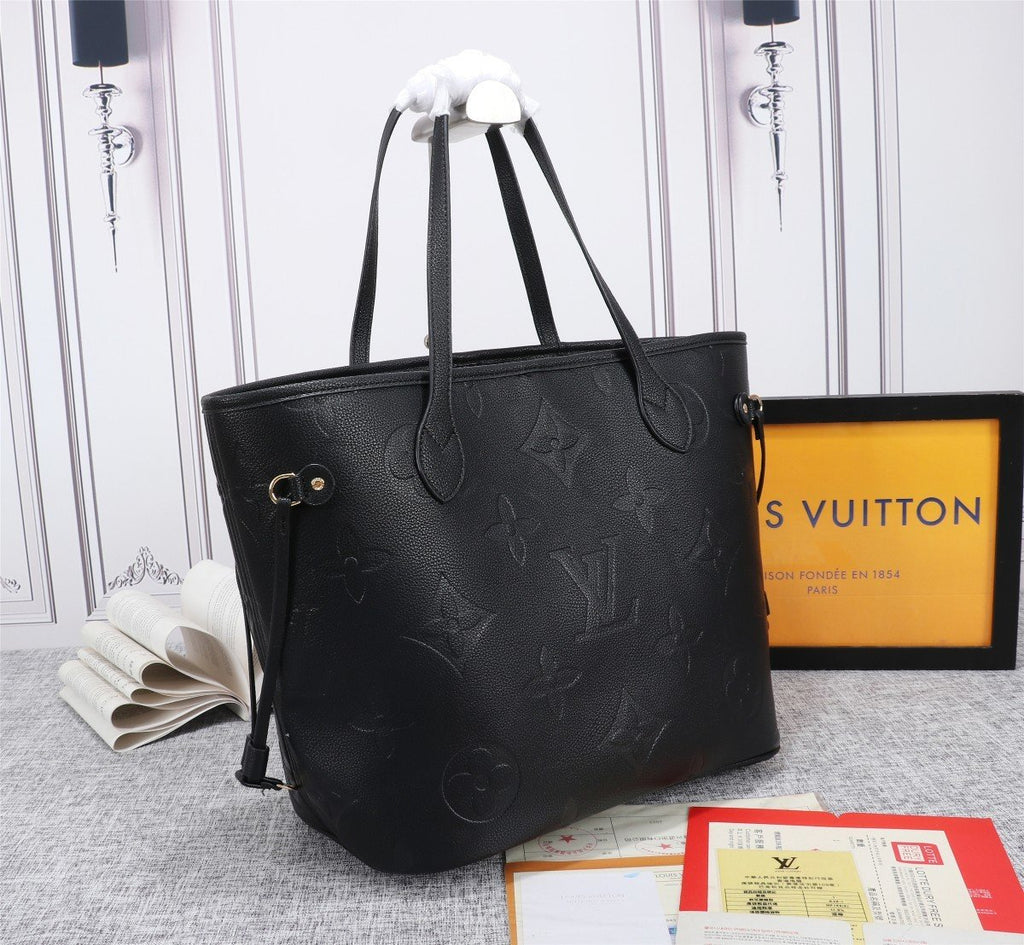 LU VI NeTLM -full MM -  Tote Bag Monogram Empreinte Black For Women, Handbags, Shoulder Bags 12.2in/31LO LV M45685