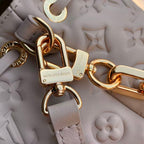 LV Coussin Bucket Bag Beige/Gray Galet Sheepskin