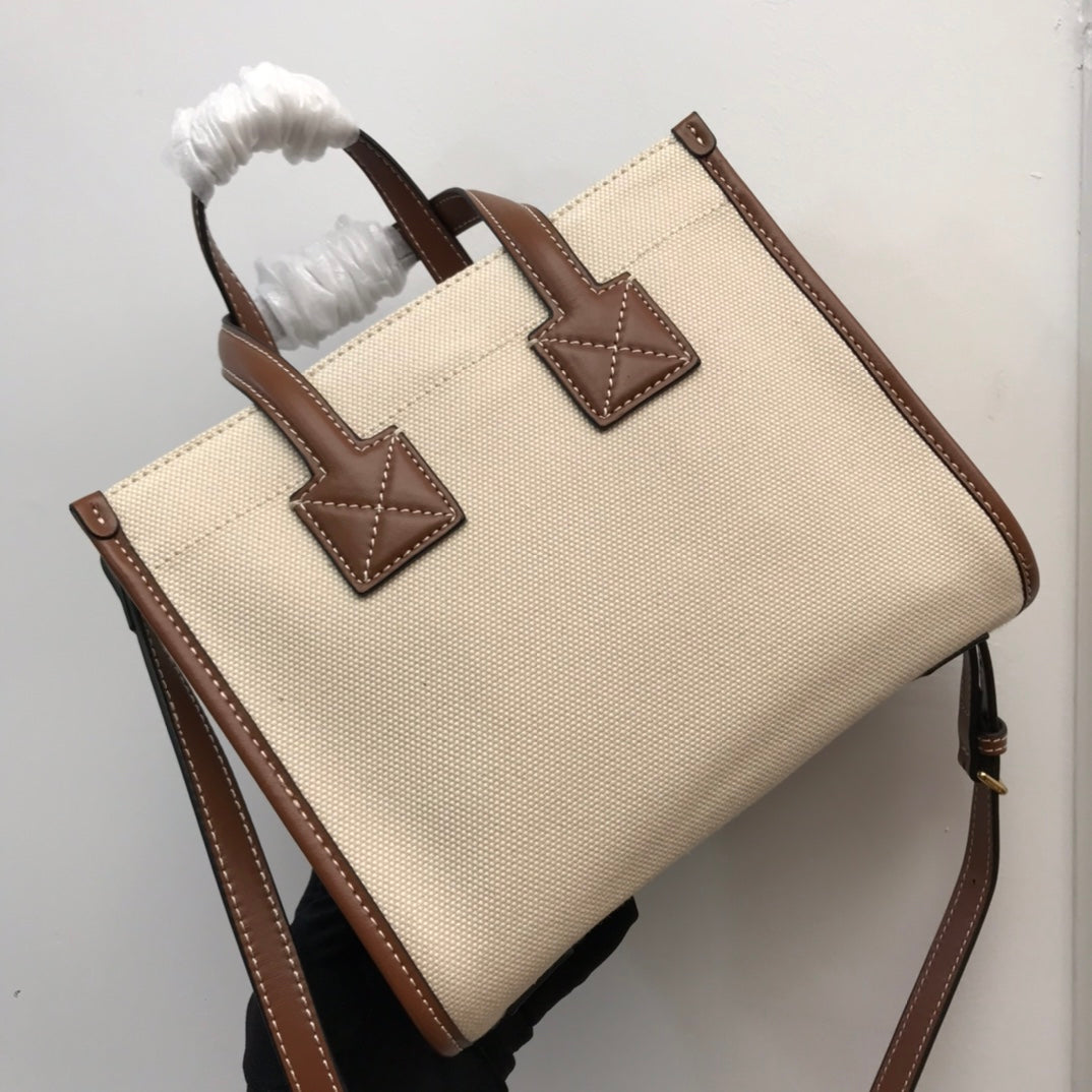 B-Berry - BB  Mini Two-tone Canvas And Freya Tote For Women, Bags 9.1in/23LO 80441431