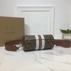 B-Berry - BB  The Monogram Stripe E-canvas Barrel Bag For Women, Bags 8.3in/21LO