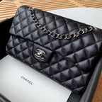 CHL -  Classic Handbag SilLusso Official - Hardware Black For Women Bags, Shoulder And Crossbody Bags 10.2in/26LO A01112