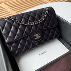 CHL -  Classic Handbag SilLusso Official - Hardware Black For Women Bags, Shoulder And Crossbody Bags 10.2in/26LO A01112