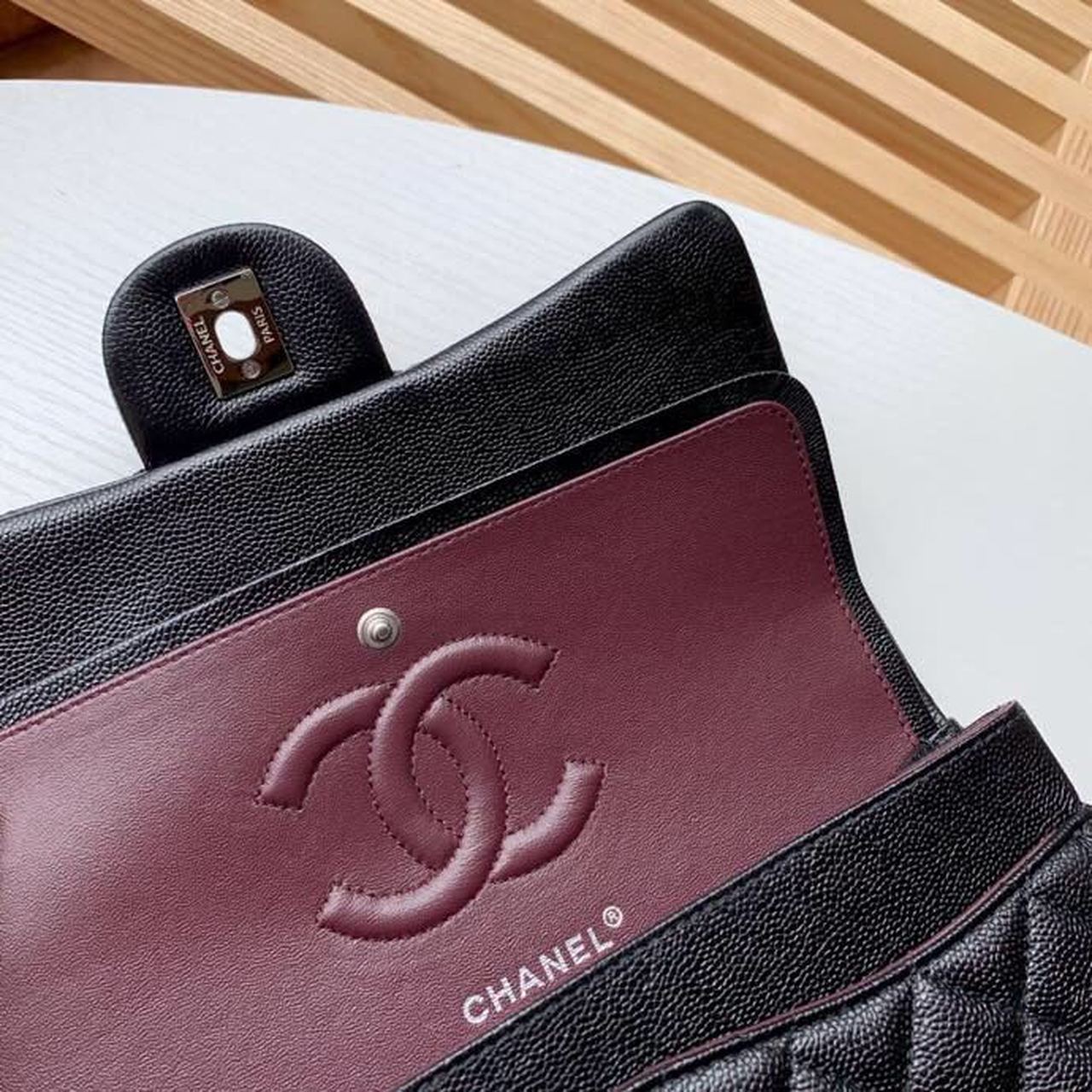 CHL -  Classic Handbag SilLusso Official - Hardware Black For Women Bags, Shoulder And Crossbody Bags 10.2in/26LO A01112