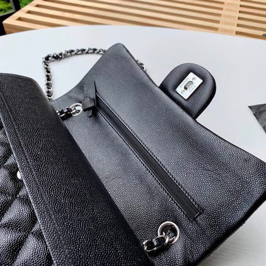 CHL -  Classic Handbag SilLusso Official - Hardware Black For Women Bags, Shoulder And Crossbody Bags 10.2in/26LO A01112