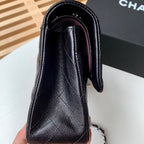 CHL -  Classic Handbag SilLusso Official - Hardware Black For Women Bags, Shoulder And Crossbody Bags 10.2in/26LO A01112