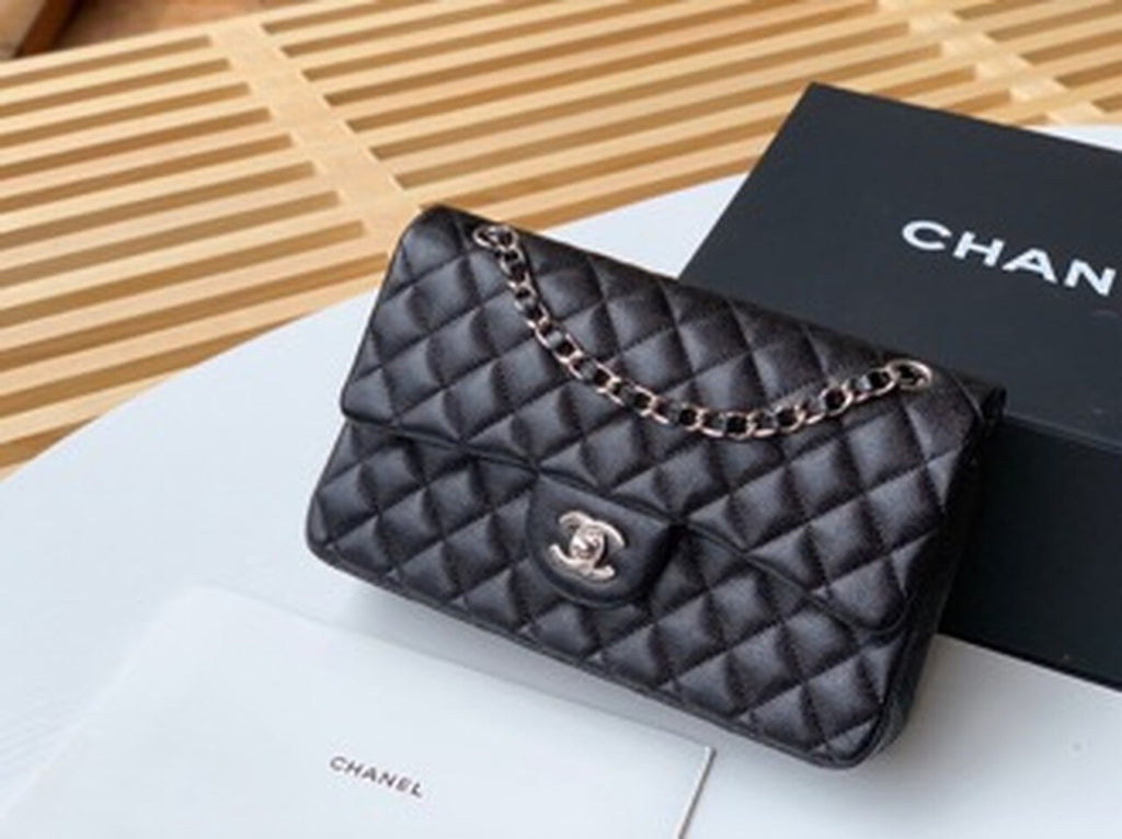 CHL -  Classic Handbag SilLusso Official - Hardware Black For Women Bags, Shoulder And Crossbody Bags 10.2in/26LO A01112
