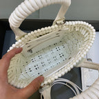 BLN-Ciaga Bistro XS Basket With Strap In White, For Women,  Bags 16.1in/41LO 6713422IE3Y9000
