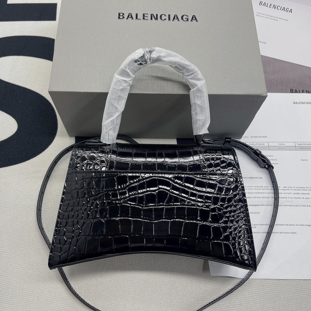 BLN-Ciaga Hourglass Small Handbag In Black, For Women,  Bags 9in/23LO