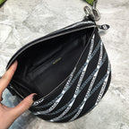 BLN-Ciaga Souvenir XXS Belt Bag In Black, For Women,  Bags 11.8in/30LO