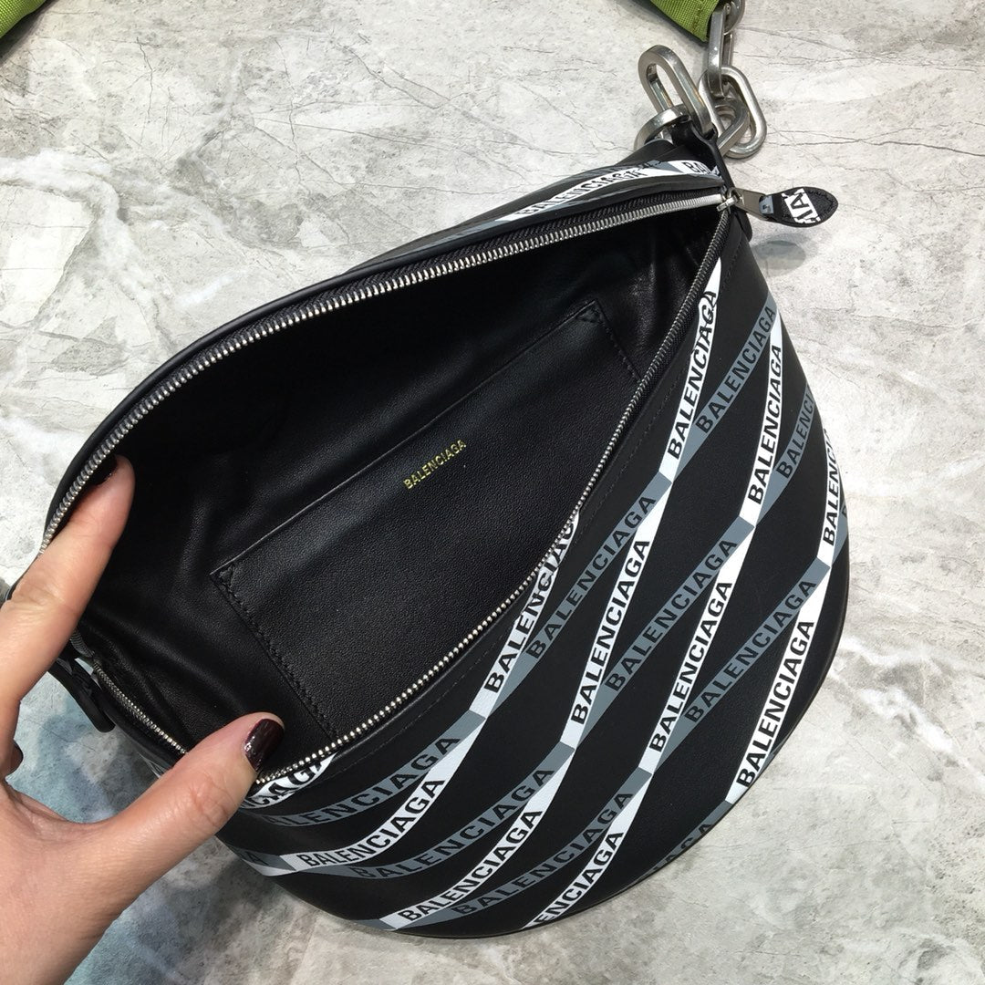 BLN-Ciaga Souvenir XXS Belt Bag In Black, For Women,  Bags 11.8in/30LO