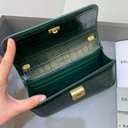 BLN-Ciaga Gossip Small On Chain Shoulder Bag Dark Green, For Women,  Bags 7.4in/19LO