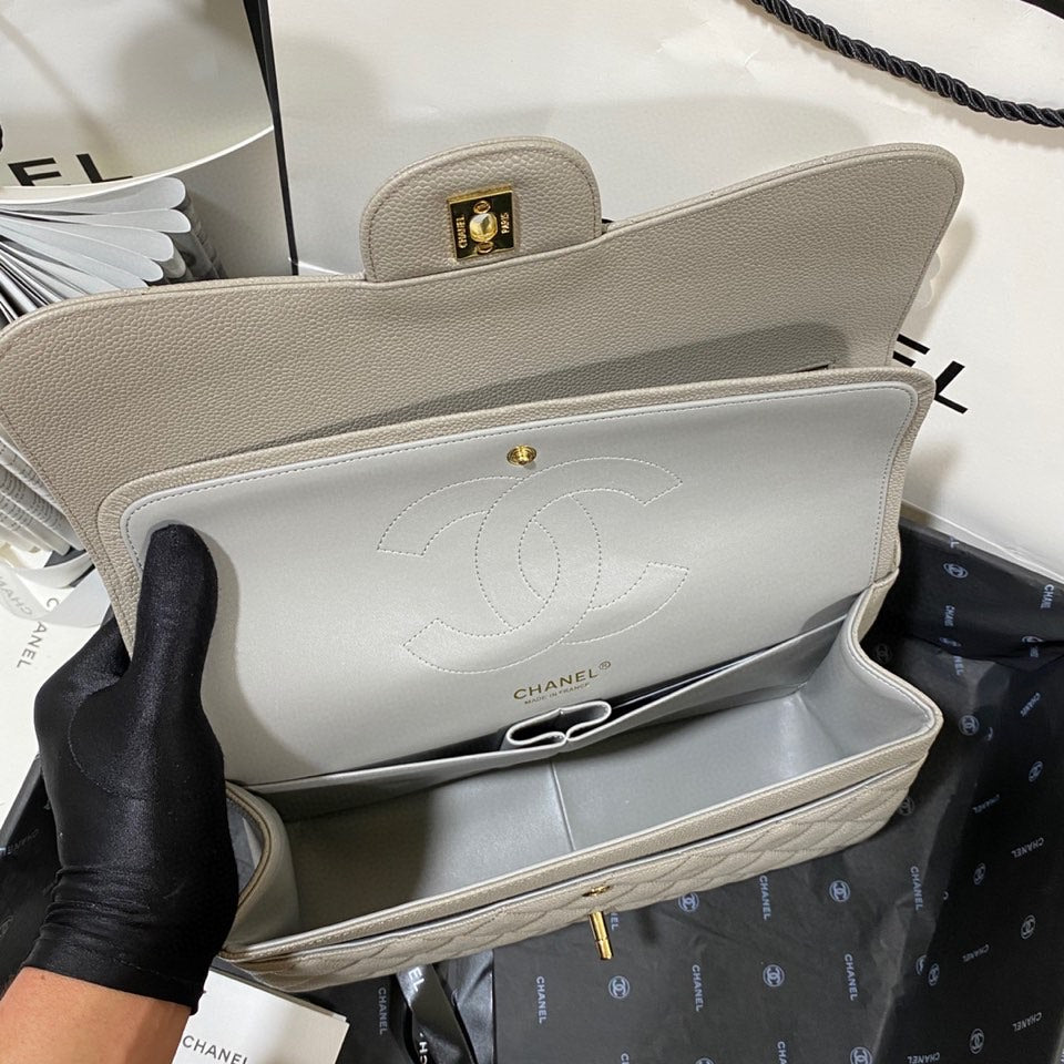 CHL - Large Classic Handbag Gold Hardware Grey For Women Handbags, Shoulder Bags 11.8in/30LO