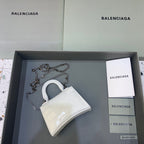 BLN-Ciaga Hourglass Mini Handbag With Chain In White, For Women,  Bags 4.7in/12LO