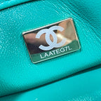 CHL -  Flap Bag Gold Hardware Green For Women Handbags, Shoulder Bags 7.9in/20LO AS3366
