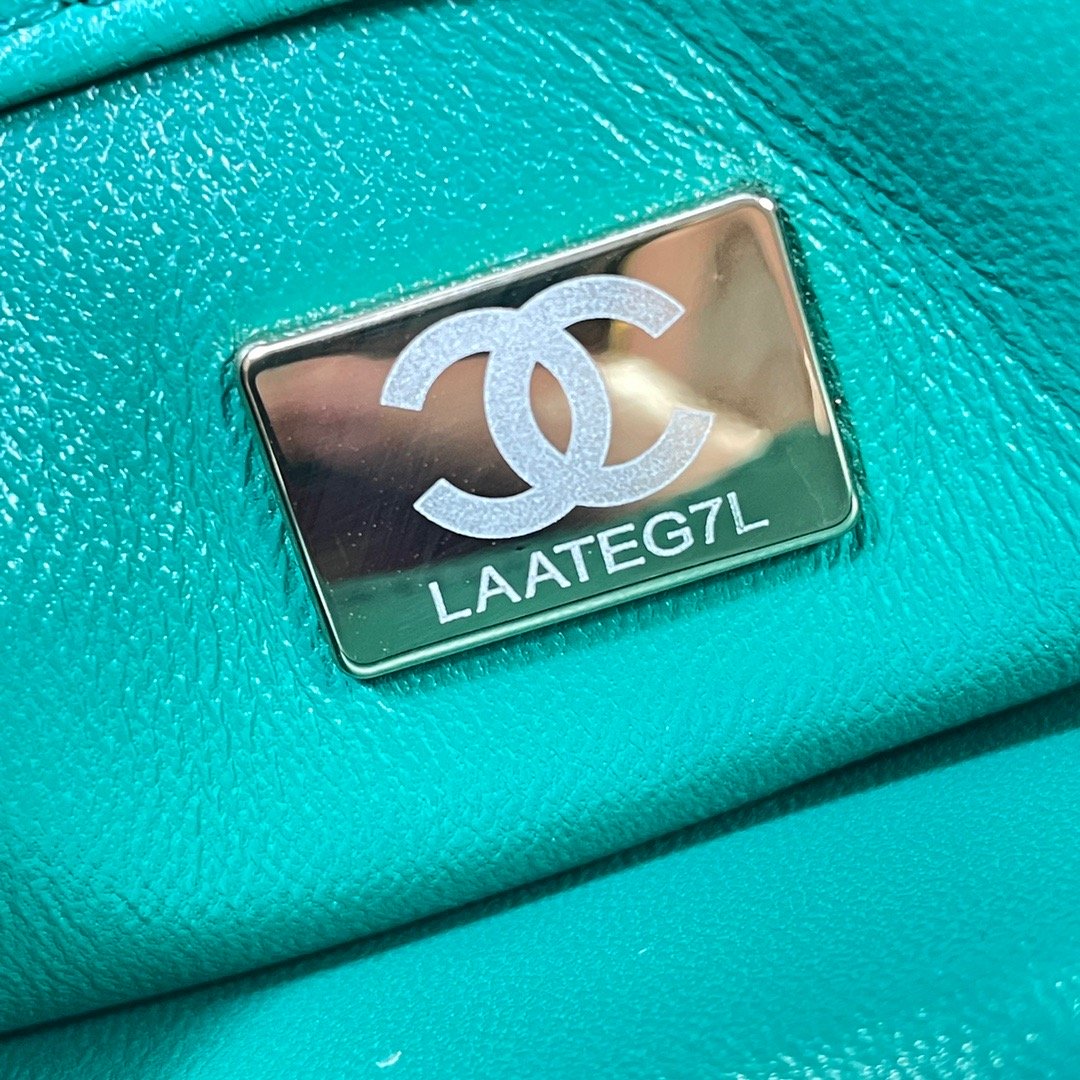 CHL -  Flap Bag Gold Hardware Green For Women Handbags, Shoulder Bags 7.9in/20LO AS3366