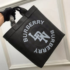B-Berry - BB  Logo Graphic ConTLM -tible Tote London Check Canvas Large For Men, Bags 15in/38LO