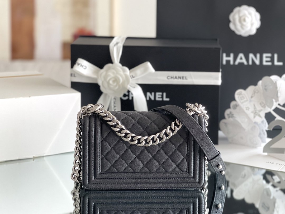 CHL - Mini Classic Flapbag Black For Women 15LO/5.9 in