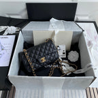 CHL - Mini Classic Handbag Black For Women 6.7in/17LO