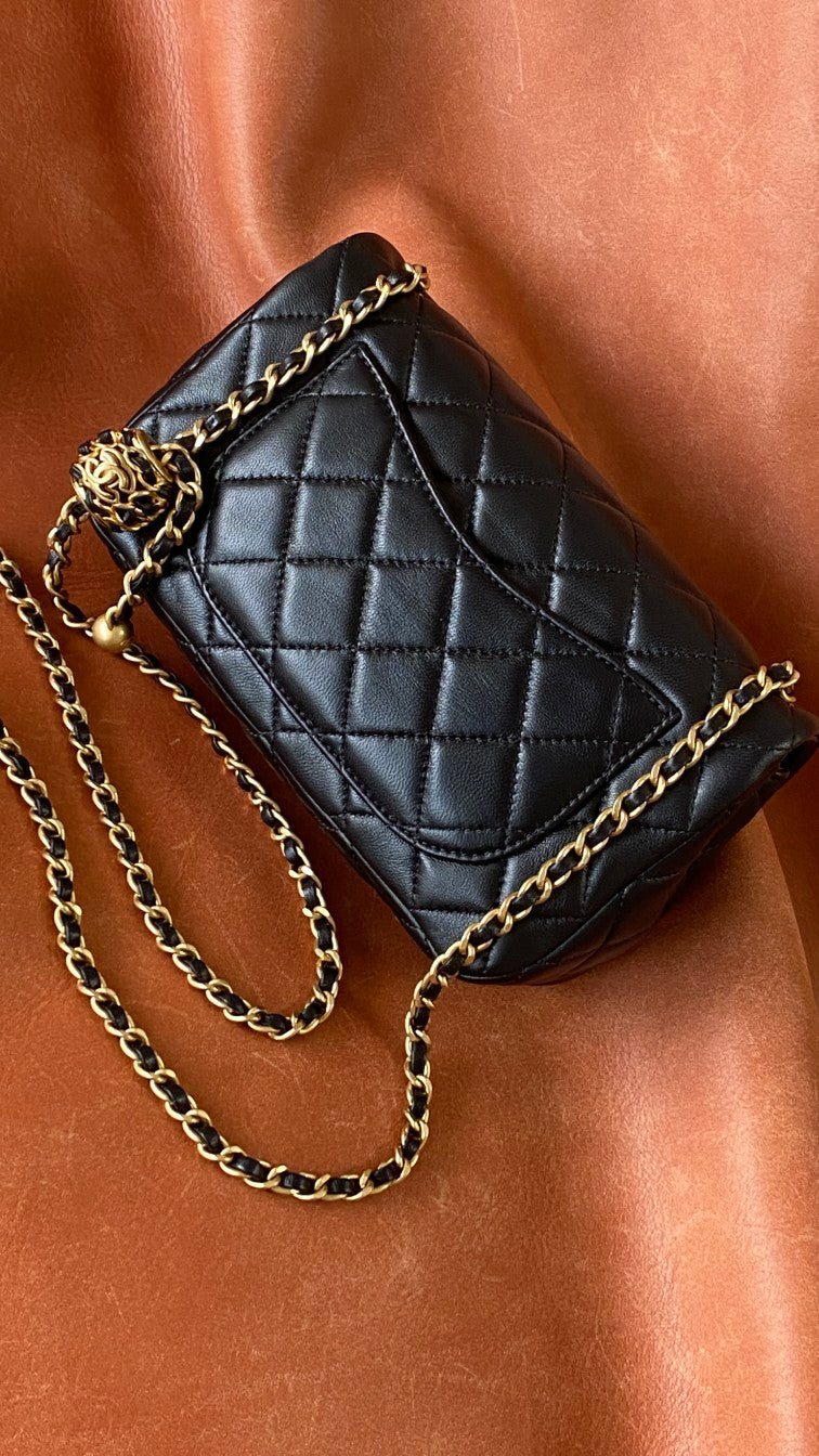 CHL - Mini Flap Bag Black For Women Bags 7.9in/20LO