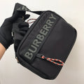 B-Berry - BB  Logo Detail Nylon Crossbody Bag Black For Men, Bags 8.7in/22LO