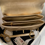CHL - Flap Bag Small Gold Bag For Women 15LO/6in