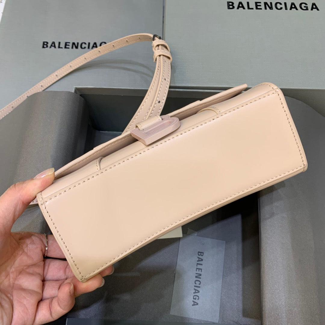 BLN-Ciaga Hourglass XS Handbag In Beige, For Women,  Bags 7.4in/19LO