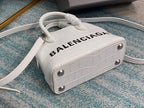 BLN-Ciaga Ville Mini Handbag In White, For Women,  Bags 4.7in/12LO