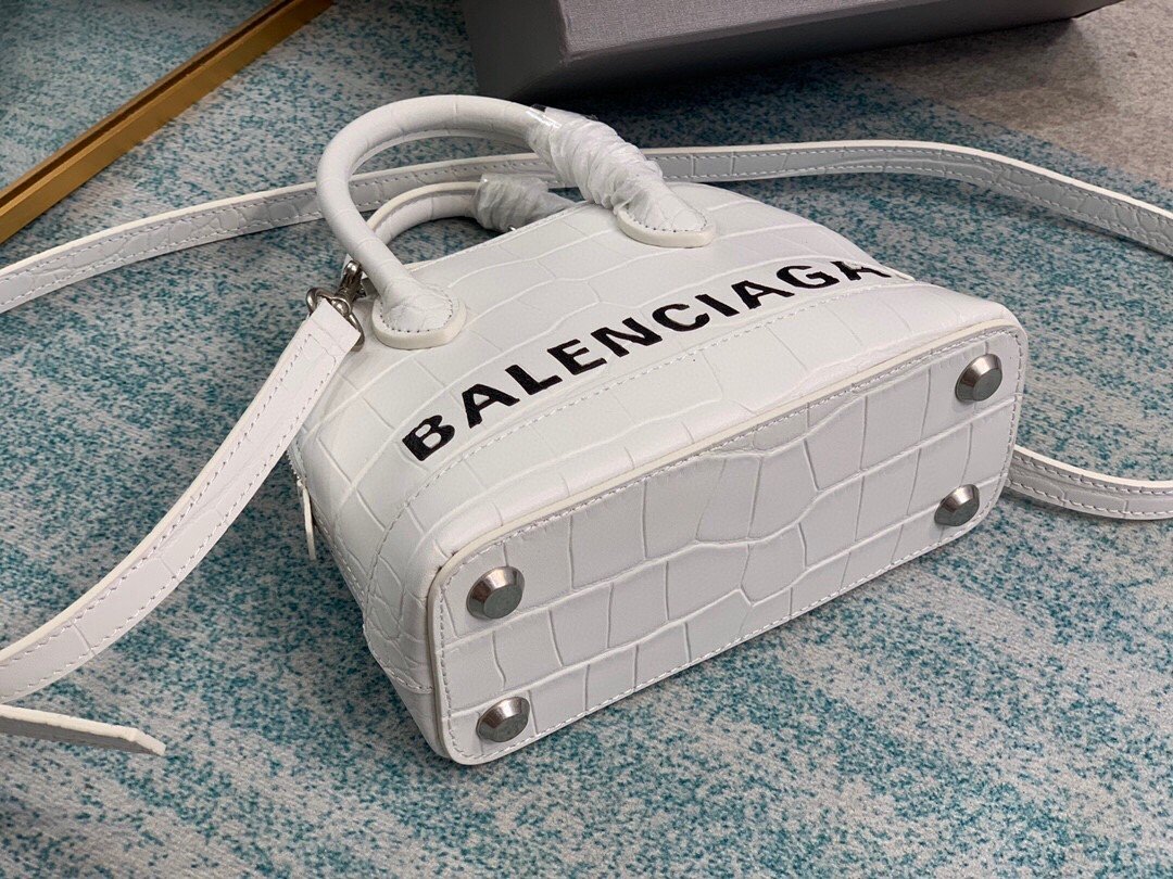 BLN-Ciaga Ville Mini Handbag In White, For Women,  Bags 4.7in/12LO