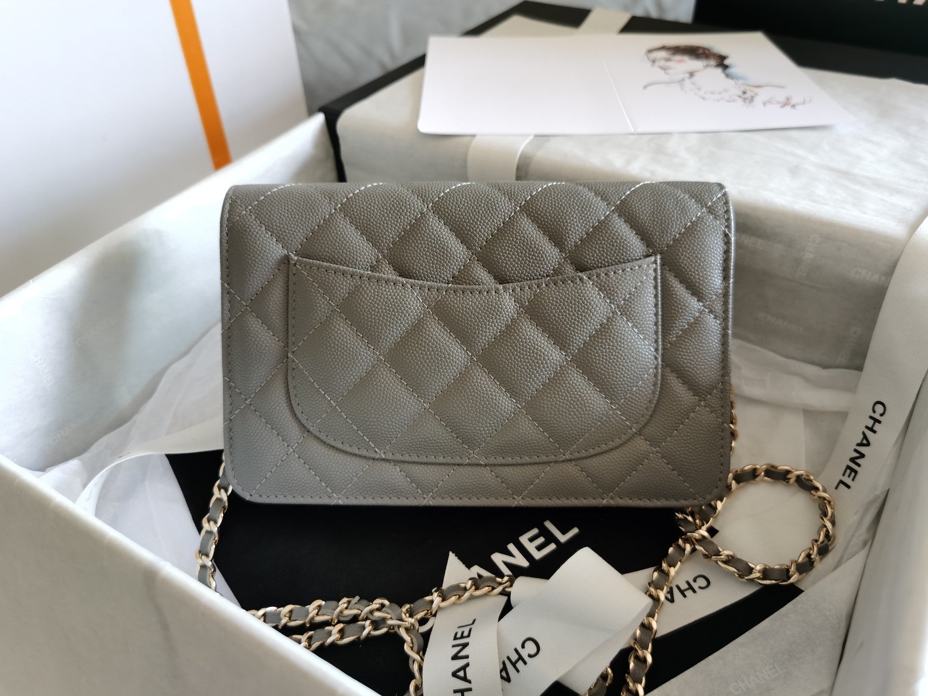 CHL - Mini Flap Bag Grey For Women 7.2in/18.5LO