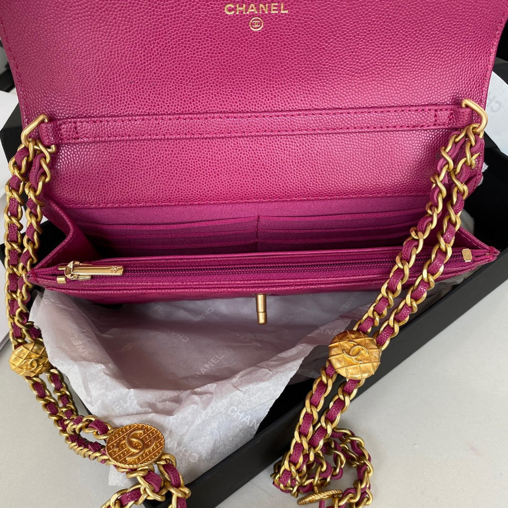 CHL - Small Flap Bag Gold Hardware Plum For Women Handbags, Shoulder Bags 7.5in/19LO AP2840
