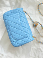 CHL - Mini Flap Bag Blue For Women Bags 7.9in/20LO