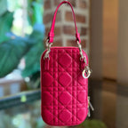 CHRISTIAN DYOR Lady DYOR Call'in DYOR Cannage Lambskin Crossbody Bag