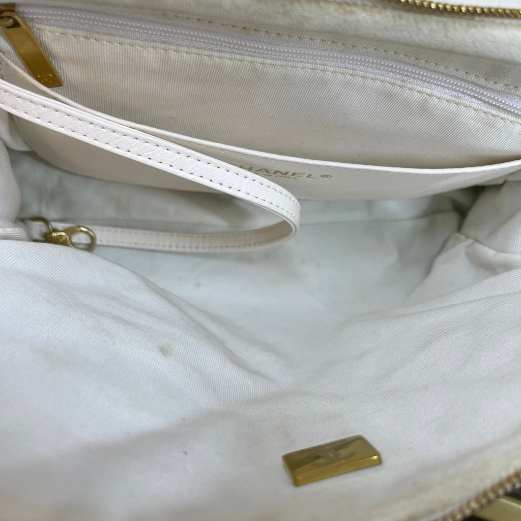 CHL Bowling Bag Quilted Aged Calfskin Satchel Bag