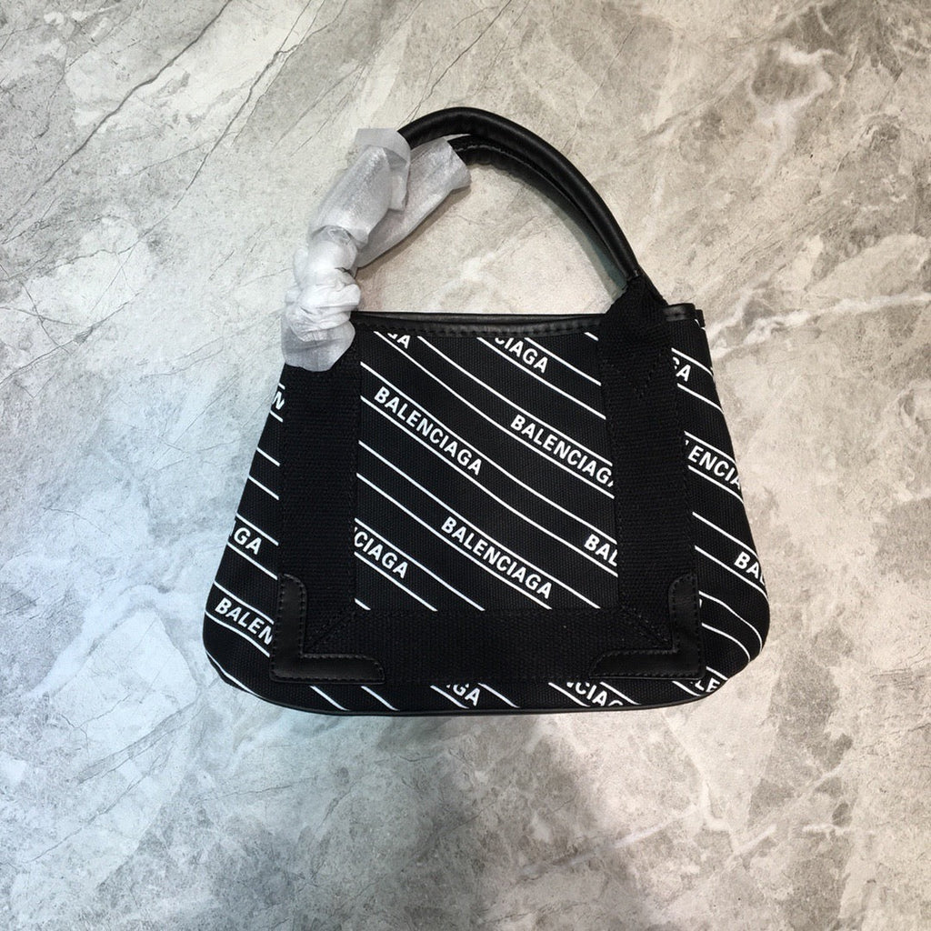 BLN-Ciaga Navy XS Tote Bag In Black, For Women,  Bags 12.6in/32LO