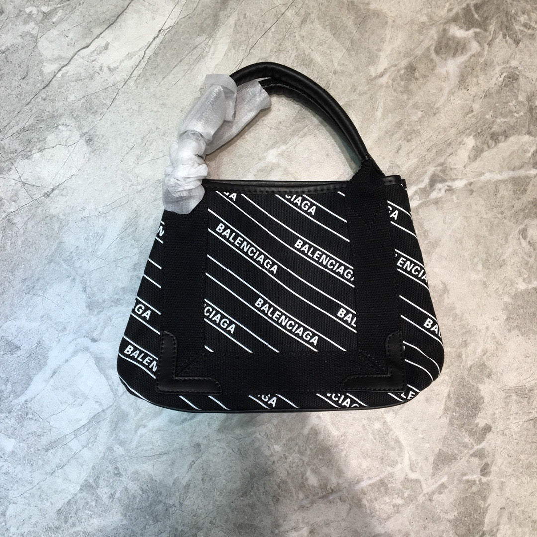 BLN-Ciaga Navy XS Tote Bag In Black, For Women,  Bags 12.6in/32LO