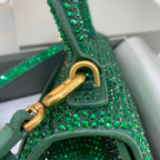 BLN-Ciaga Hourglass Small Handbag In Green, For Women,  Bags 9in/23LO