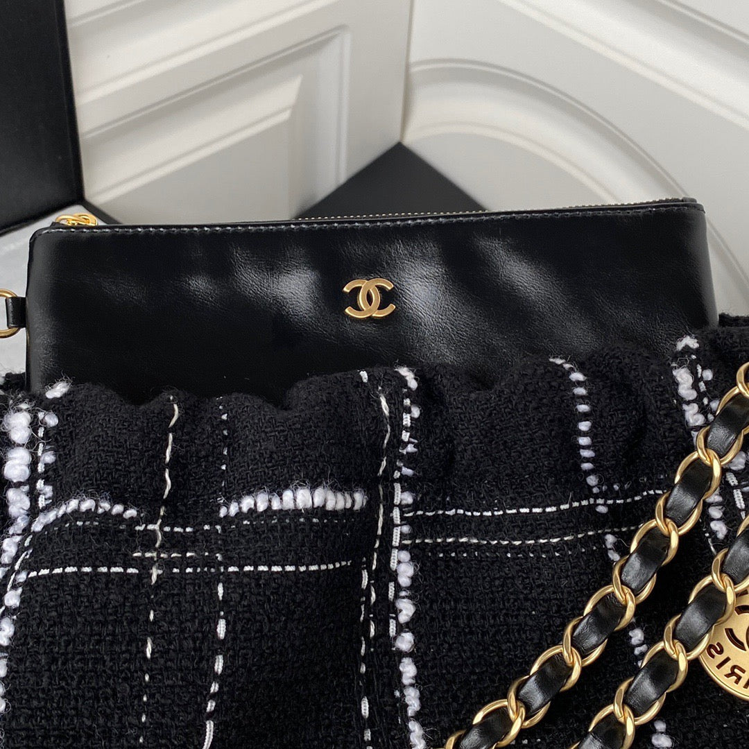 CHL -  22 Handbag Gold Hardware Black For Women Handbags, Shoulder Bags 18.3in/47LO AS3262 B08553 NJ058
