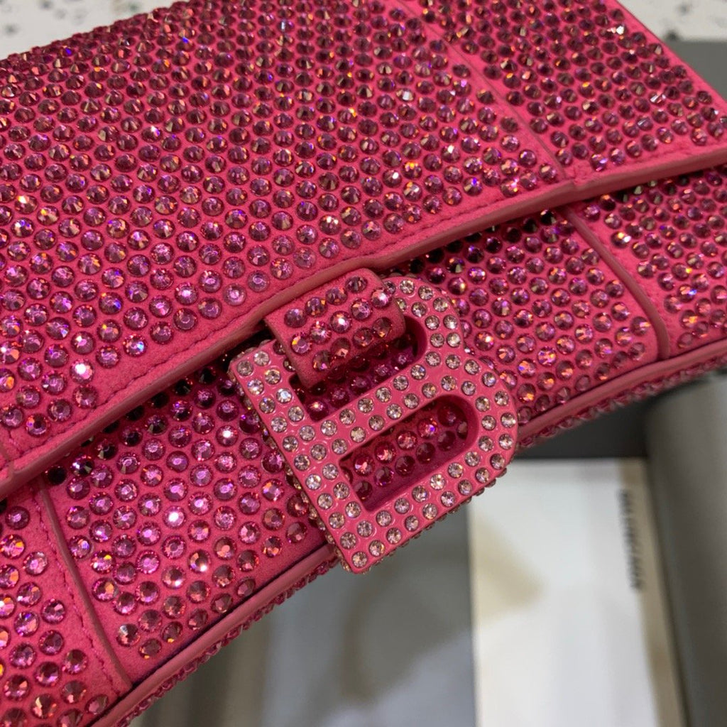 BLN-Ciaga Hourglass XS Handbag In Pink, For Women,  Bags 7.4in/19LO